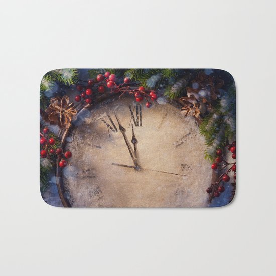 Frozen time winter wonderland Bath Mat