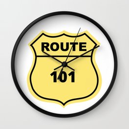 US Route 101 Wall Clock