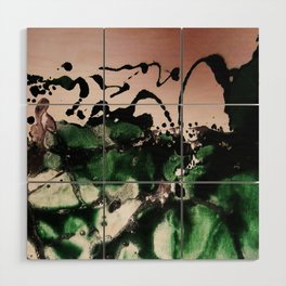 pink and green  Wood Wall Art