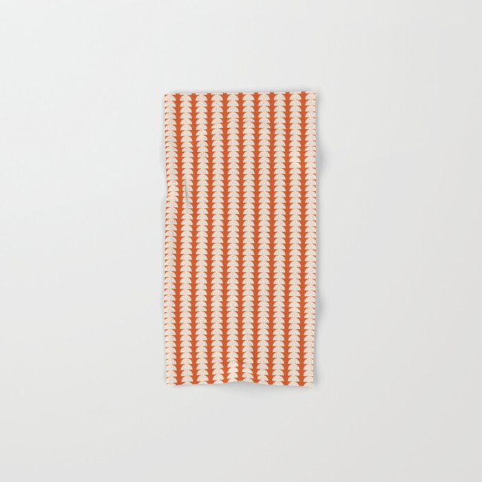 Maude Pattern - Vintage Orange Hand & Bath Towel