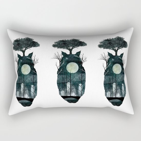 March of the Forest Spirits Rectangular Pillow
