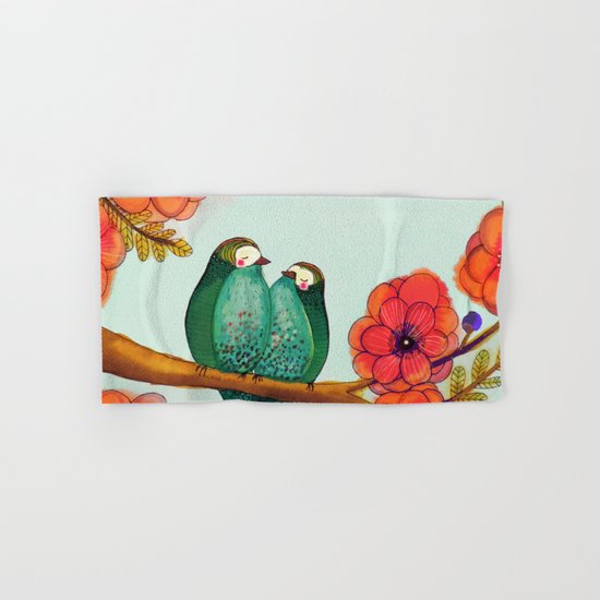 feather bellies Hand & Bath Towel