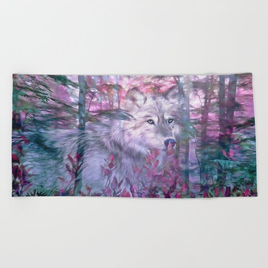 Forest Ghost Beach Towel