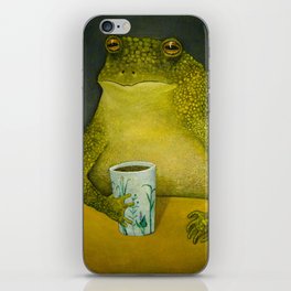 Toad's morning cup iPhone Skin