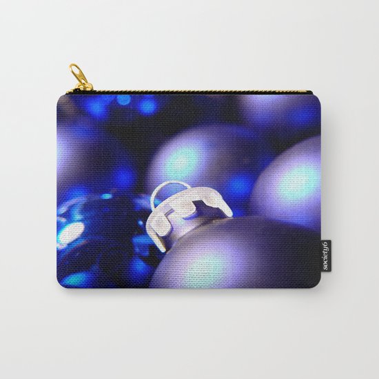 Christmas Ornaments : Blue Christmas Carry-All Pouch