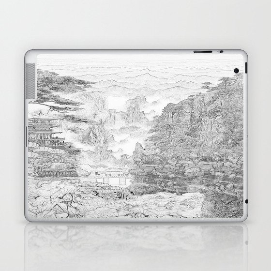 China Mural - Black & White Laptop & iPad Skin