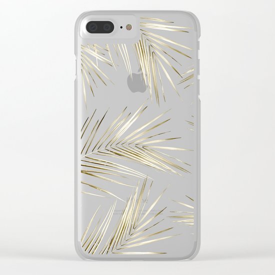 Tropical Leaves 2 Clear iPhone Case
