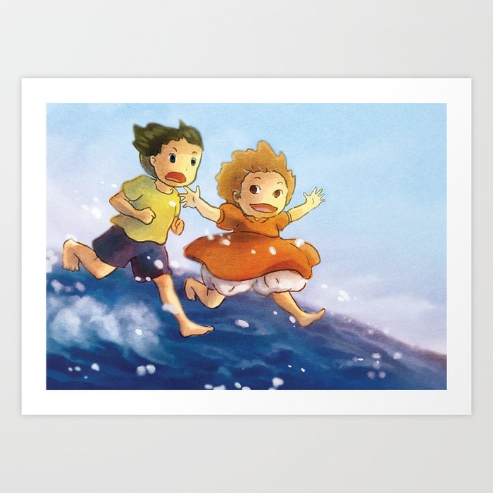 Ponyo - fan art Art Print by yanyandf | Society6