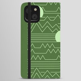 Spring Moon Mountains iPhone Wallet Case