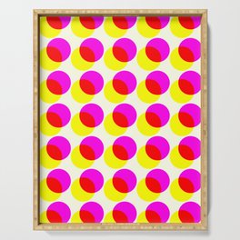 dots pop pattern 2 Serving Tray