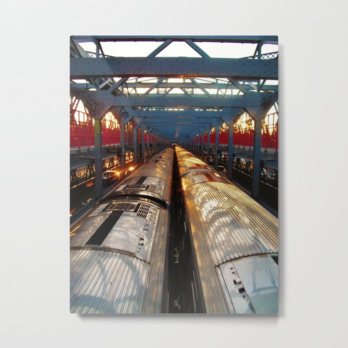 Back & Forth Bridge Metal Print