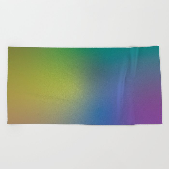 Colorful Gradient Fluid Beach Towel