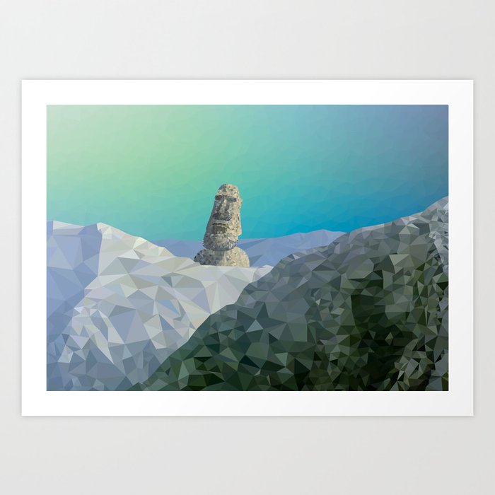 This is Not Easter Island Art Print