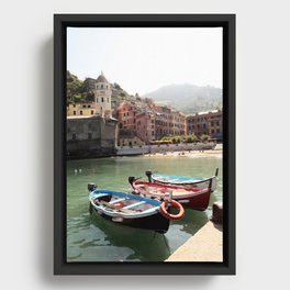Cinque Terre Italy Framed Canvas