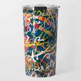 Graffiti Pop Art Writings Music by Emmanuel Signorino Travel Mug