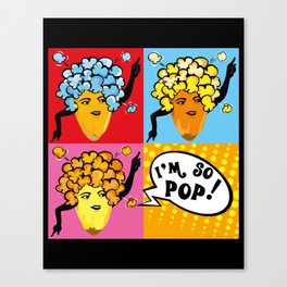 Pop Corn in Pop Art Canvas Print