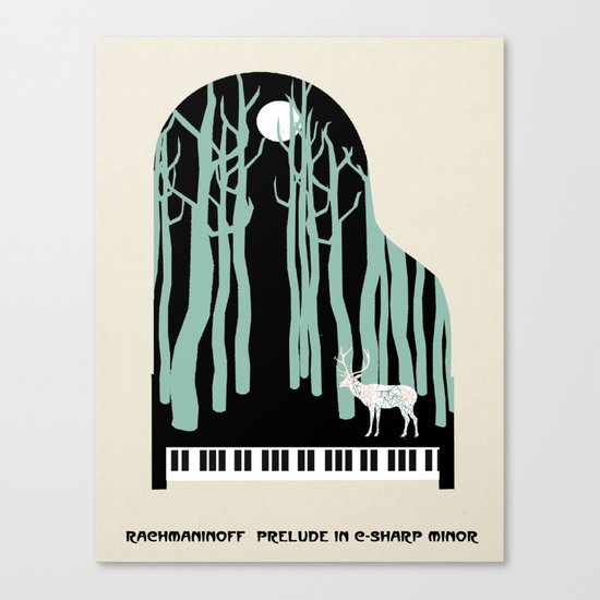 Rachmaninoff - Prelude in C-Sharp Minor for Piano Canvas Print