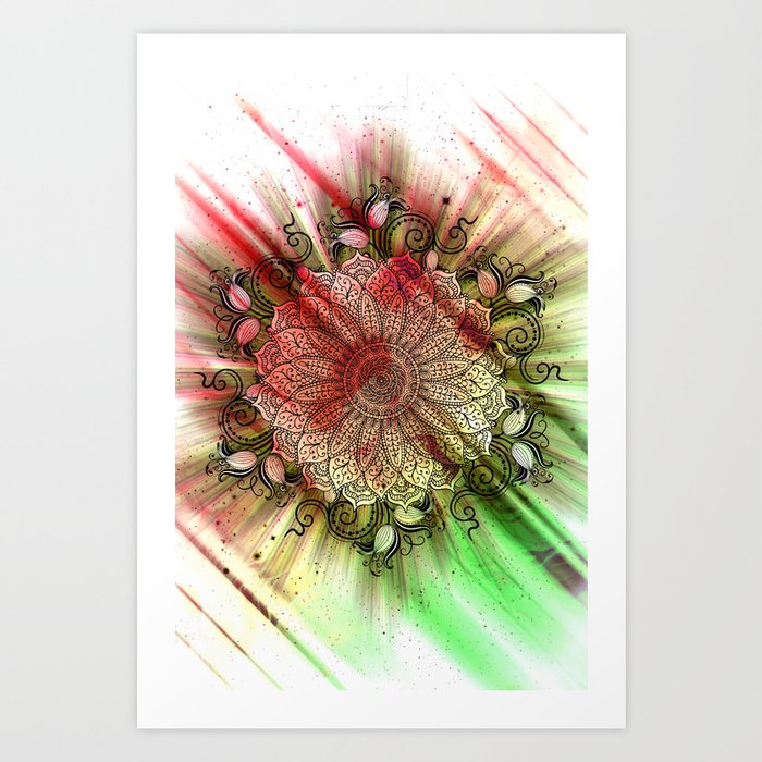 Mandala - Inverse Universe III Art Print
