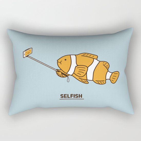 Selfish Rectangular Pillow