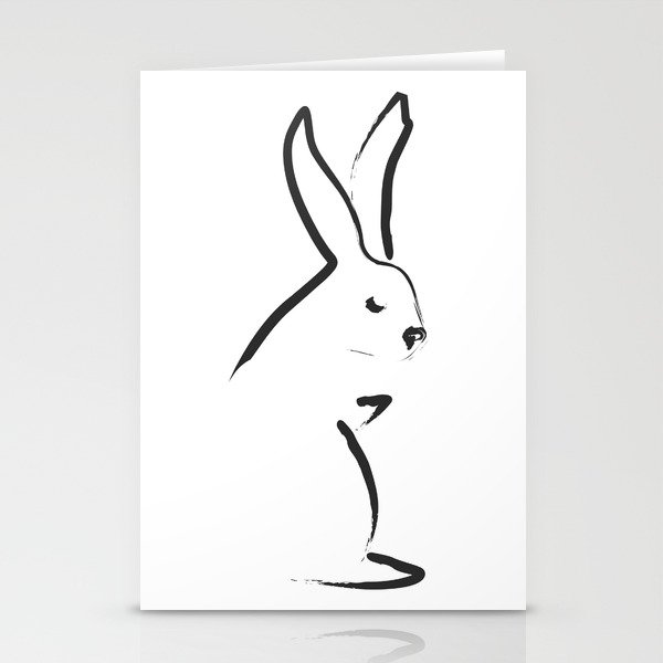 Zen Snow Bunny Stationery Cards