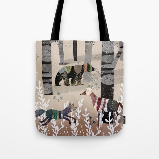 Forest in Sweater Tote Bag