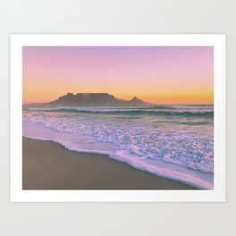 Cape Town Sunset Art Print