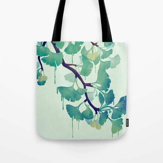 O Ginkgo (in Green) Tote Bag