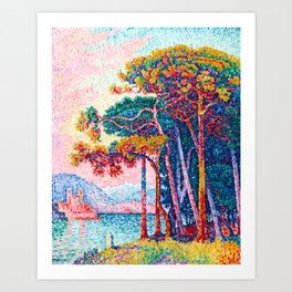 Paul Signac - Antibes - The Pinewood - Colorful Vintage Fine Art Art Print
