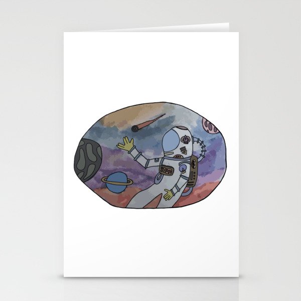 Peace Out, Astronaut! Stationery Cards