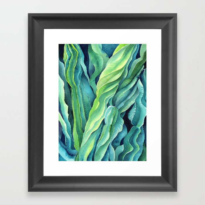 Euphorbia Cactus Framed Art Print