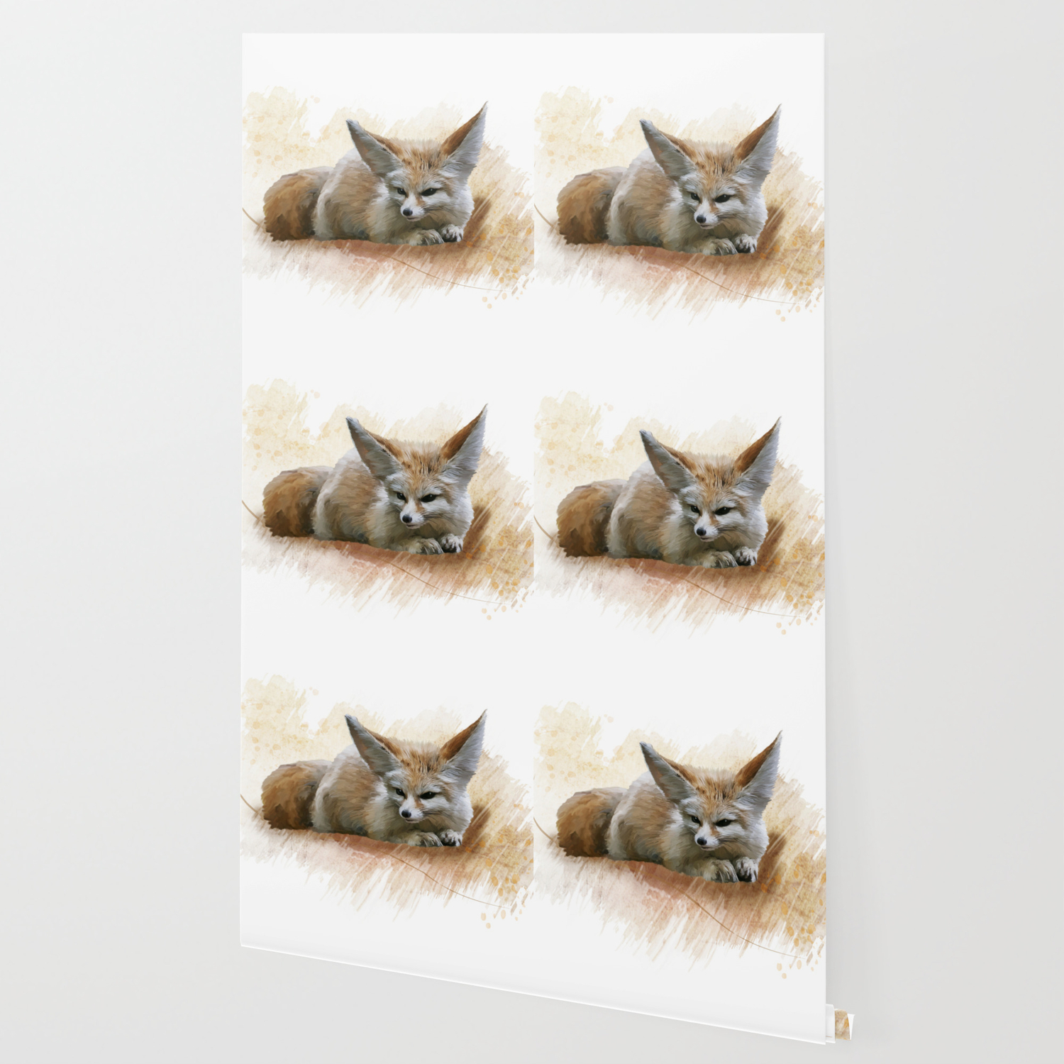 Digital Painting Of Fennec Fox Resting Wallpaper By Svetlanna