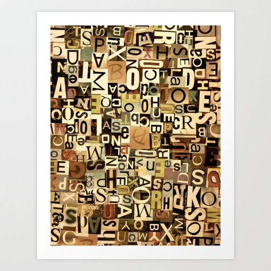 Alphabet Art Print