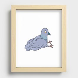 Not Today Pigeon Recessed Framed Print
