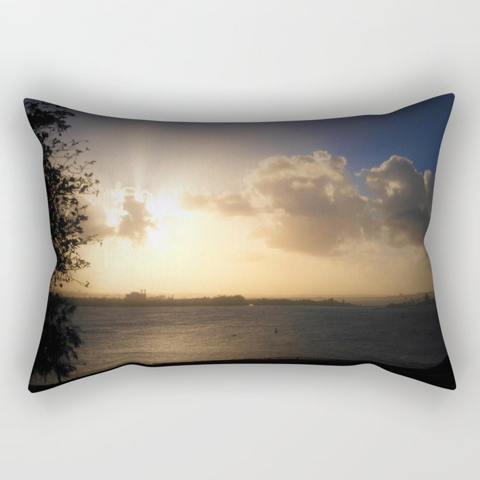 Dark Sunset Rectangular Pillow