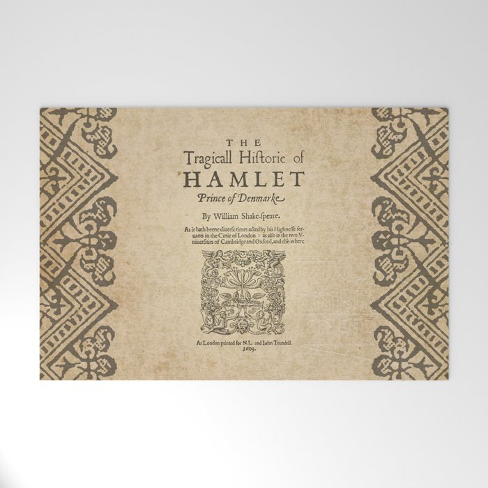 Shakespeare, Hamlet 1603 Welcome Mat