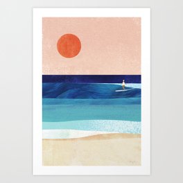 Surf Girl V Art Print