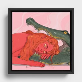 Alligator Framed Canvas
