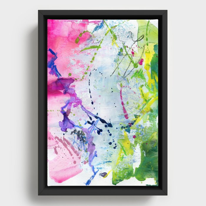 abstract map N.o 4 Framed Canvas