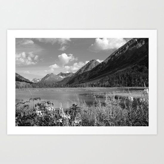 Tern Lake - Mono 2 Art Print