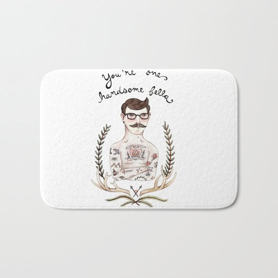 Handsome Fellow Bath Mat