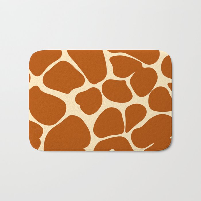 giraffe design pattern Bath Mat