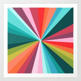 Colorful rainbow Art Print