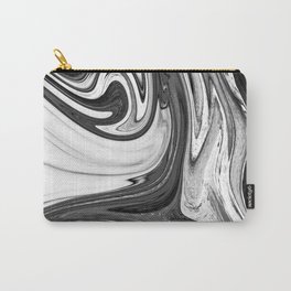 GOLDEN - BLACK Carry-All Pouch | Graphicdesign, Wave, Digital, Distort, Abstract, White, Black And White, Black, Glitch, Pattern 