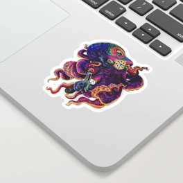 Cosmic Octopus VI Sticker