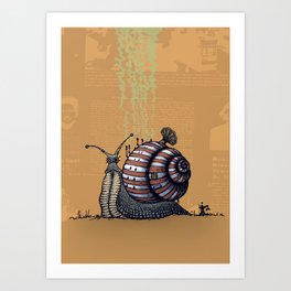 Snail level 2 Art Print