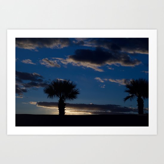 Palm Sunset - IV Art Print