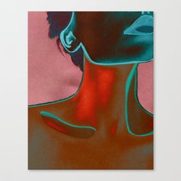 Neon Woman Canvas Print