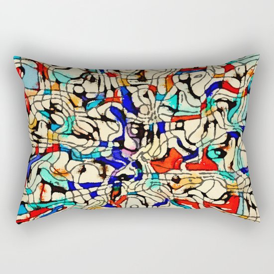 Abstract W Rectangular Pillow