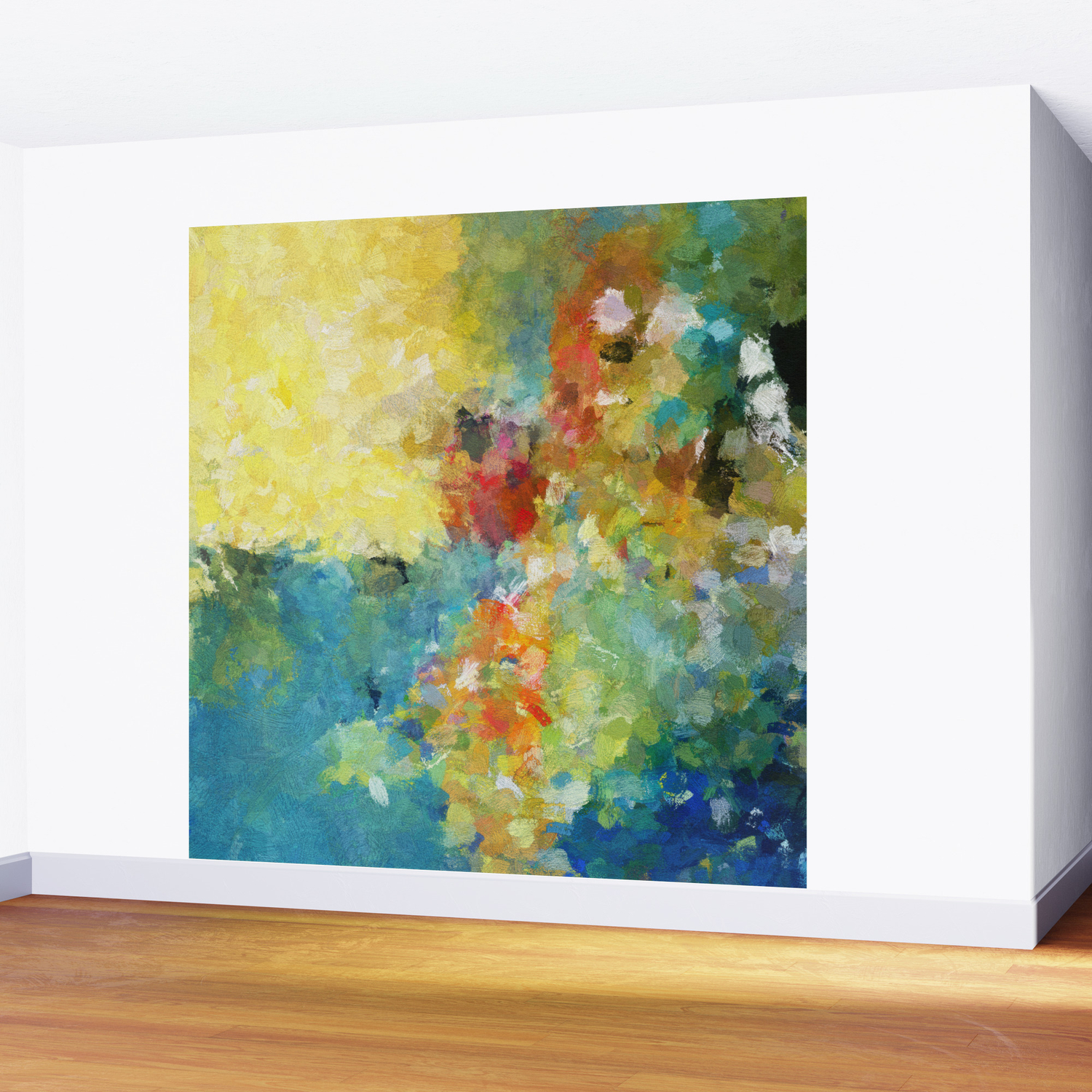 Light Colors Abstract Painting Wall Mural By Aysetoyran Society6
