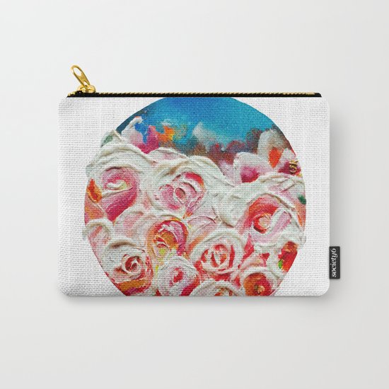 Roses on Fire Carry-All Pouch